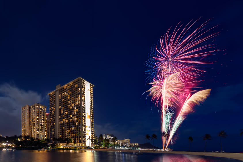 Waikiki’s Friday night fireworks display